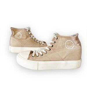 American Eagle + The Smiley Company Colorblock Platform Hightop Sneakers Size 8